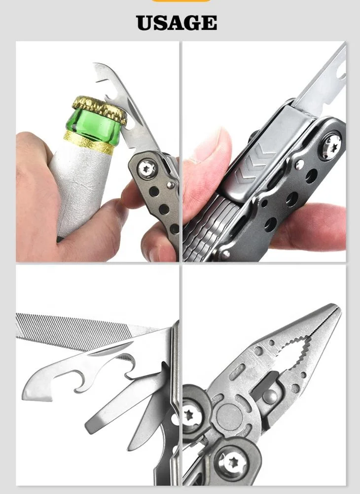 
2020 Amazon hot selling portable folding repair hand tools plier multitool 