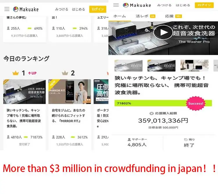 110V-250V OEM ODM Custom plug kitchen restaurant sink dishwasher Automatic ultrasonic fruit and vegetable washing