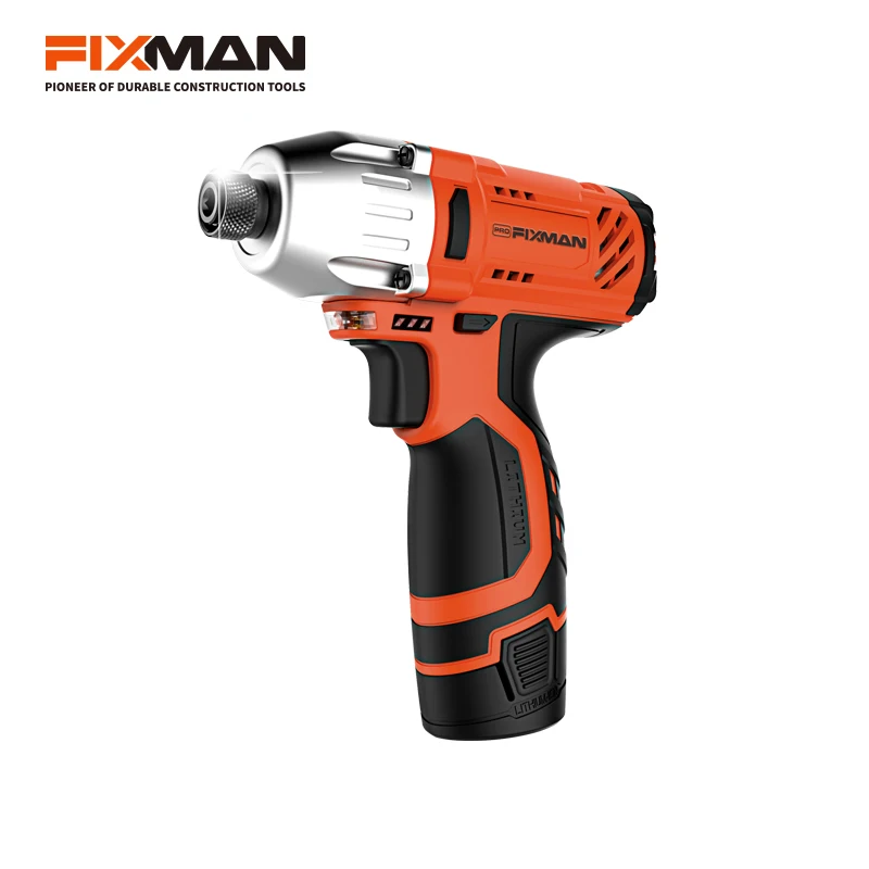 German quality powerful cordless impact wrench FIXMAN 12V with torque adjustment