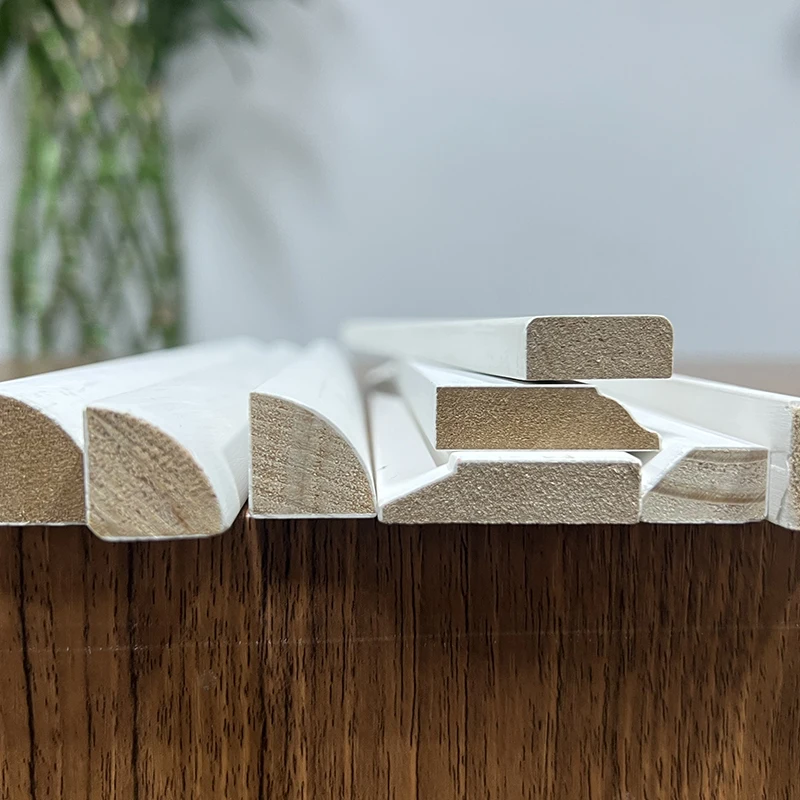Modern Shoe Moulding Water Proof Trim White Primed Wooden Quarter Round Wood MDF Small Moldings