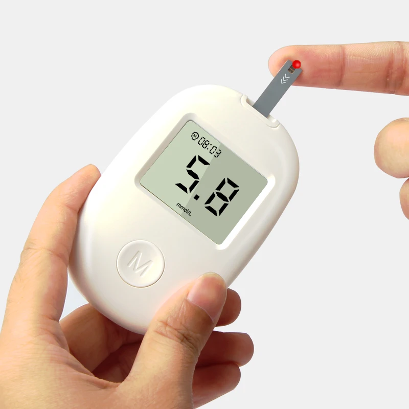 Hospital used blood glucose meter LCD display glucometer with better
