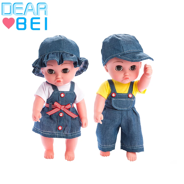 Джинсовый комбинезон для кукол из трех частей, покупатели похвалили американскую одежду для новорожденных, Одежда для кукол, Одежда для кукол от производителя