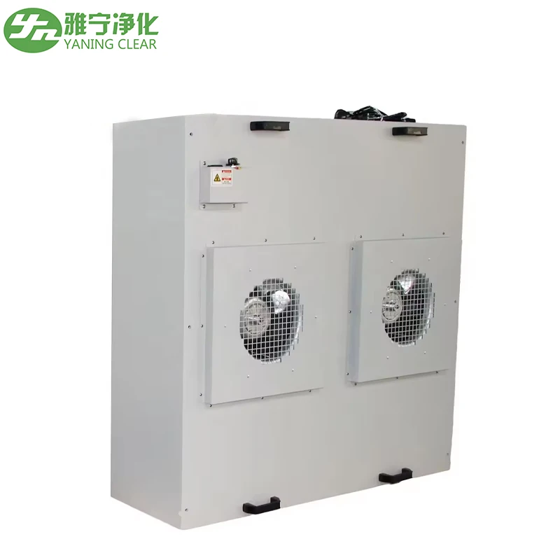 YANING 99.999% Laminar Flow Hood H14 Double Fan Hepa FFU Fan Filter Unit for Clean Room