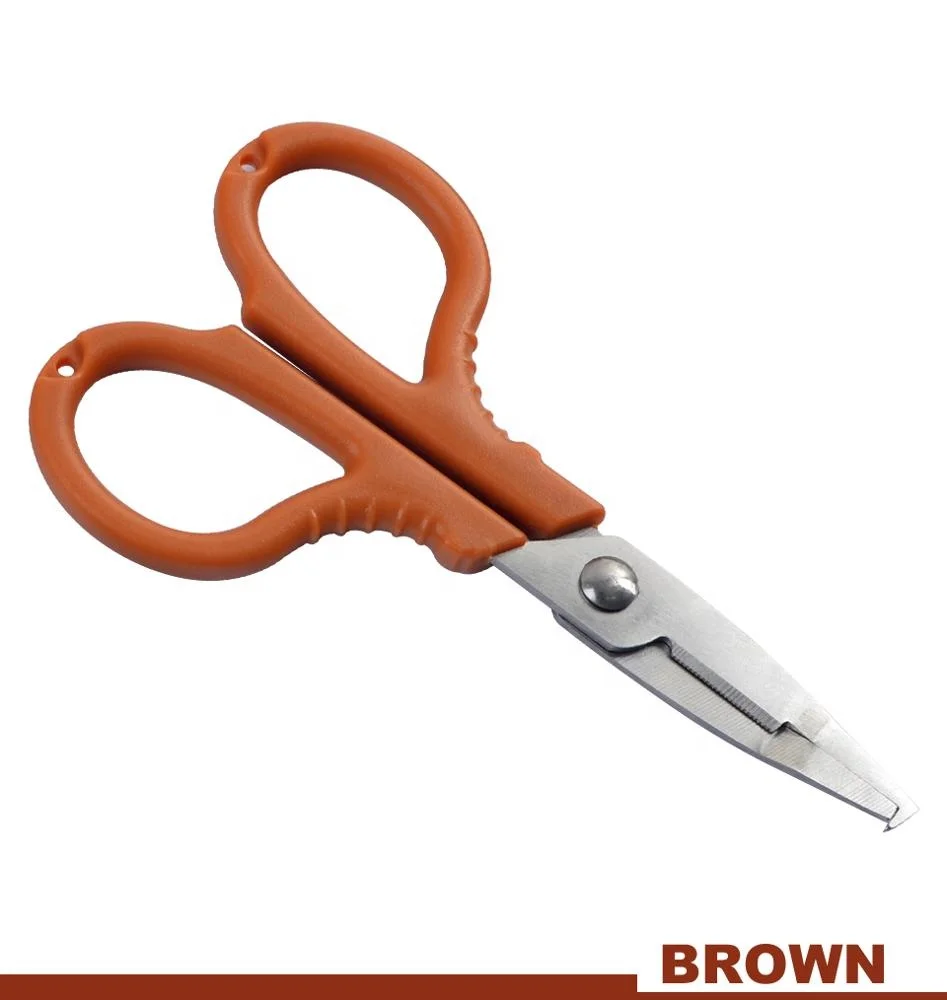 ILURE Portable Fishing Scissors Stainless Steel Fishing Pliers Open Loop Scissor