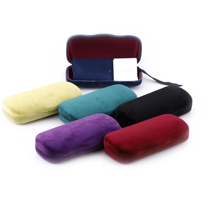 YT3053 Factory Wholesale soft hard famous metal velvet glasses case set sunglasses custom logo sunglasses case box