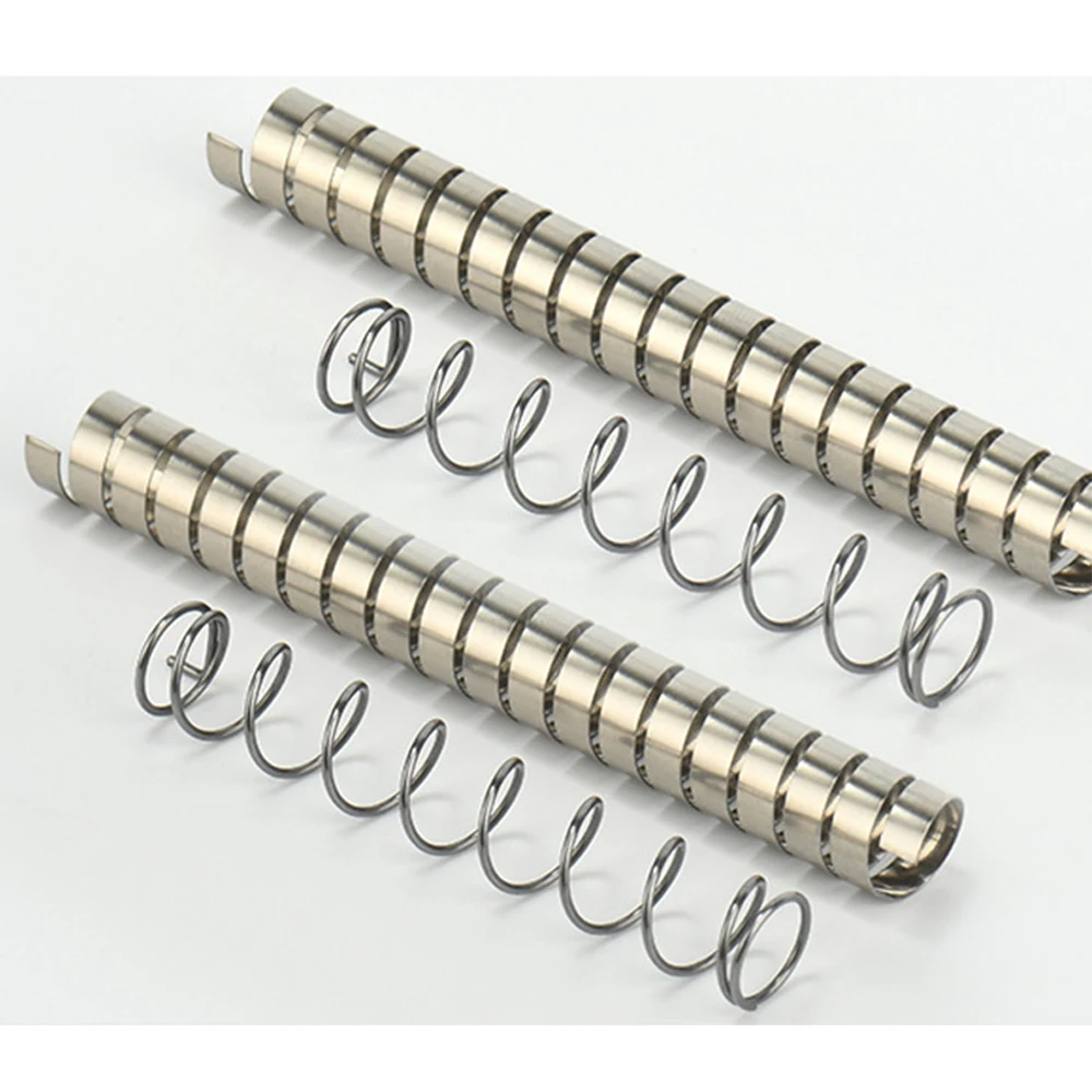 ZFYL S-13 Customized conduit bending compression spring coil spring 304 stainless steel flat wire spring