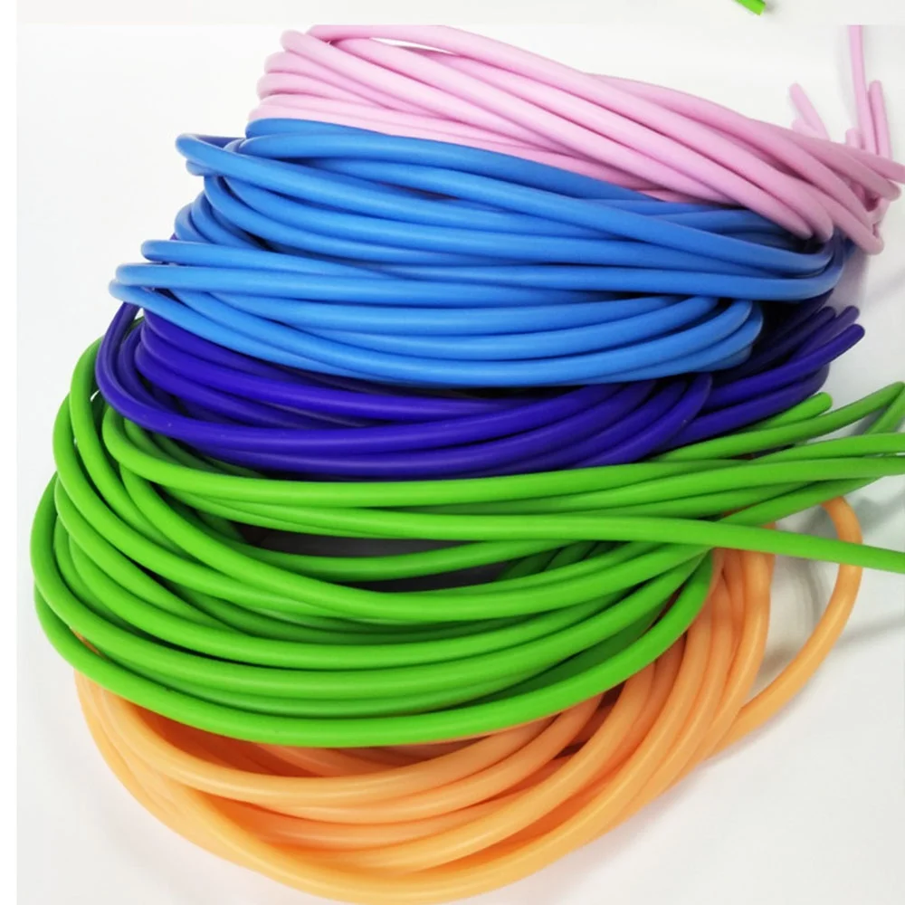 Manufacture customized 3mm 4mm 5mm 6mm 7mm 8 mm soft elastic logo printed shape colorful silicone hose rubber tube silicon pipe