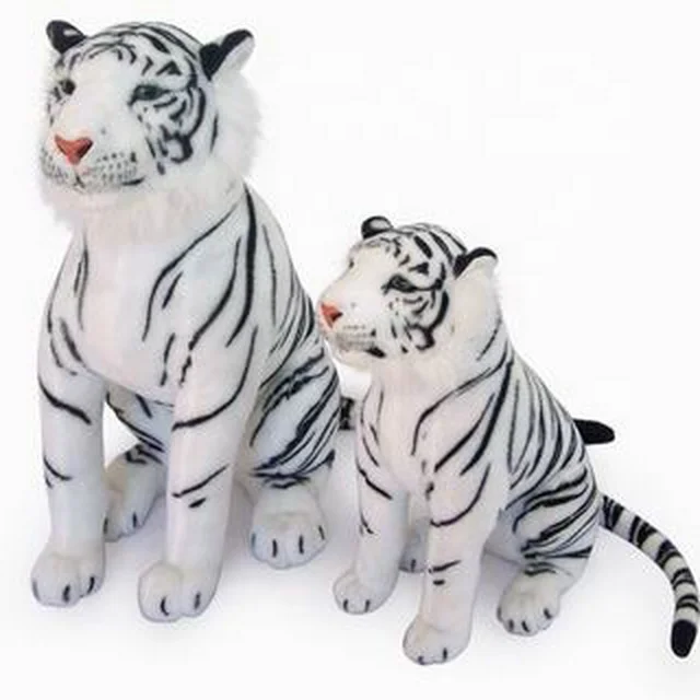 factory wholesale  plush snow leopard realistic sitting snow leopard plush toy