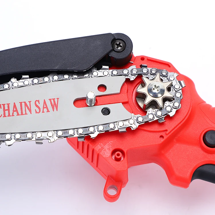 Eu Dropshipping 550w Powered Electric Chainsaw 4 Inch Mini Cordless Chainsaw With Battery