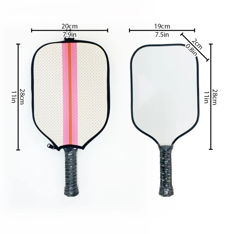 Hotsale RTS Neoprene Pickleball Paddle Cover Pickleball Crossbody Bag with Adjustable Strap Neoprene Pickleball Racket Sling Bag