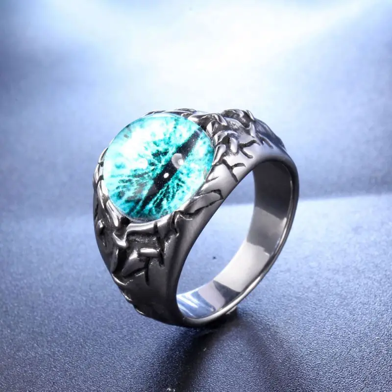 2022 new Wholesale New High Quality Polished Punk Silver Plated Ruby Ring Jewelry Micro Pave AAA CZ Stainless Steel Ring For Men