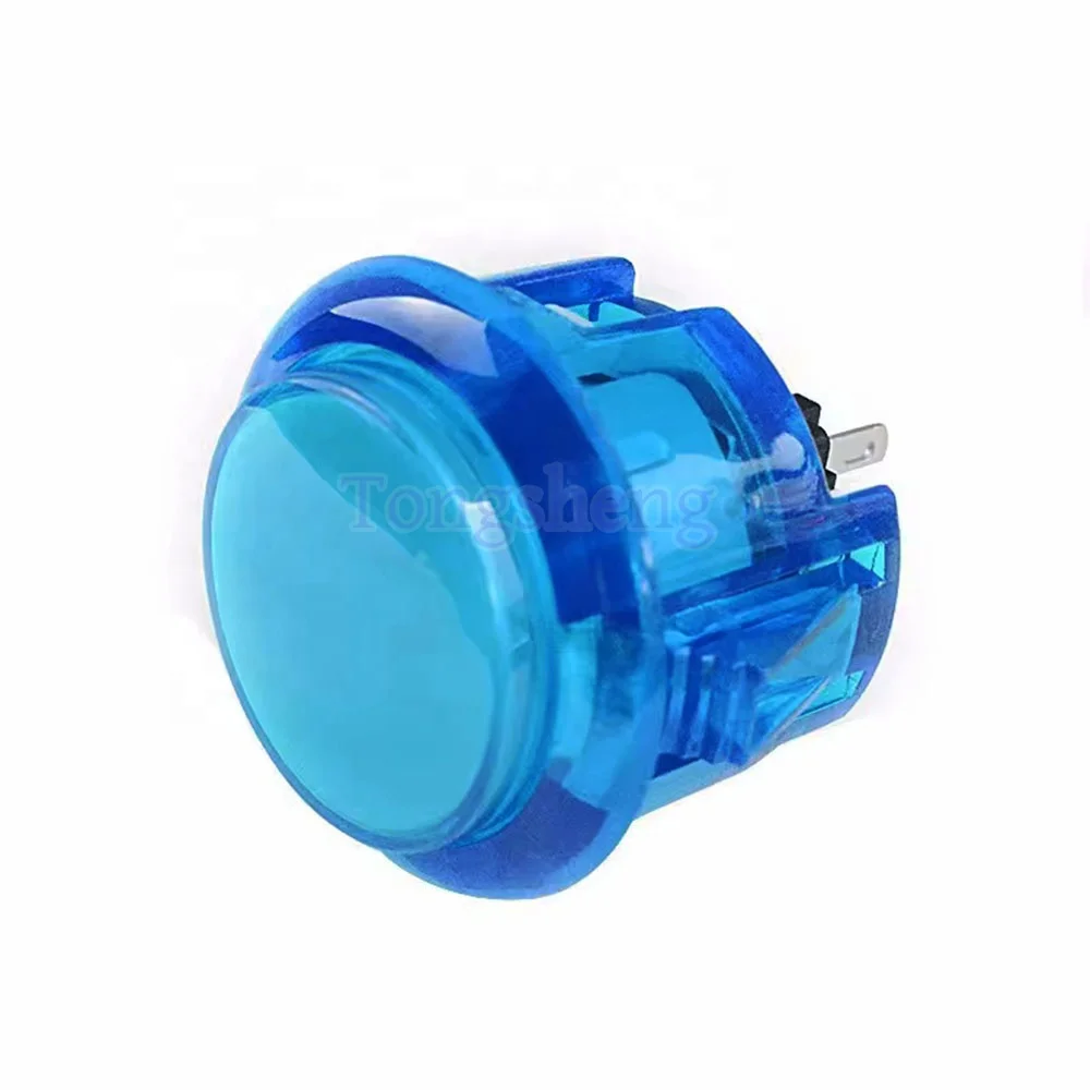 High quality 30mm Push Button switch transparent SANWA style push button with LED Arcade Game Machine Spare Parts