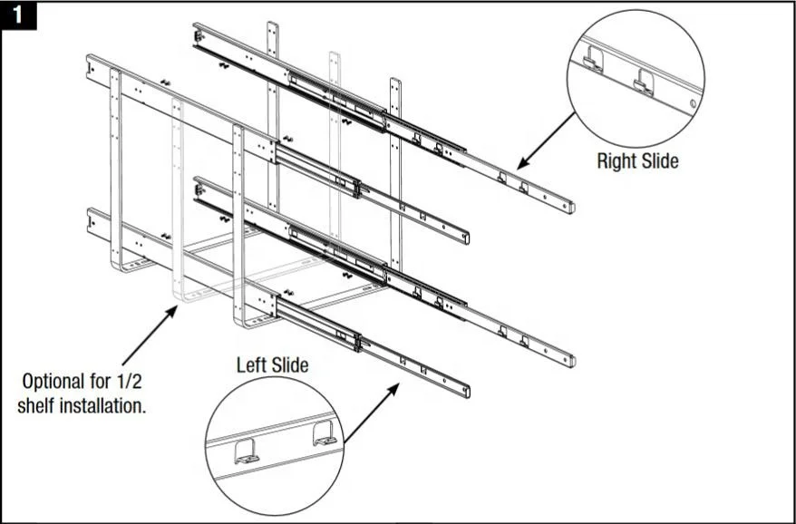 Knape & Vogt DBLMUB-14-R-FN Double-Tier Multi Pullout 11 14 17 in. inch pull out sliding drawer Wire Basket, Frosted Nickel