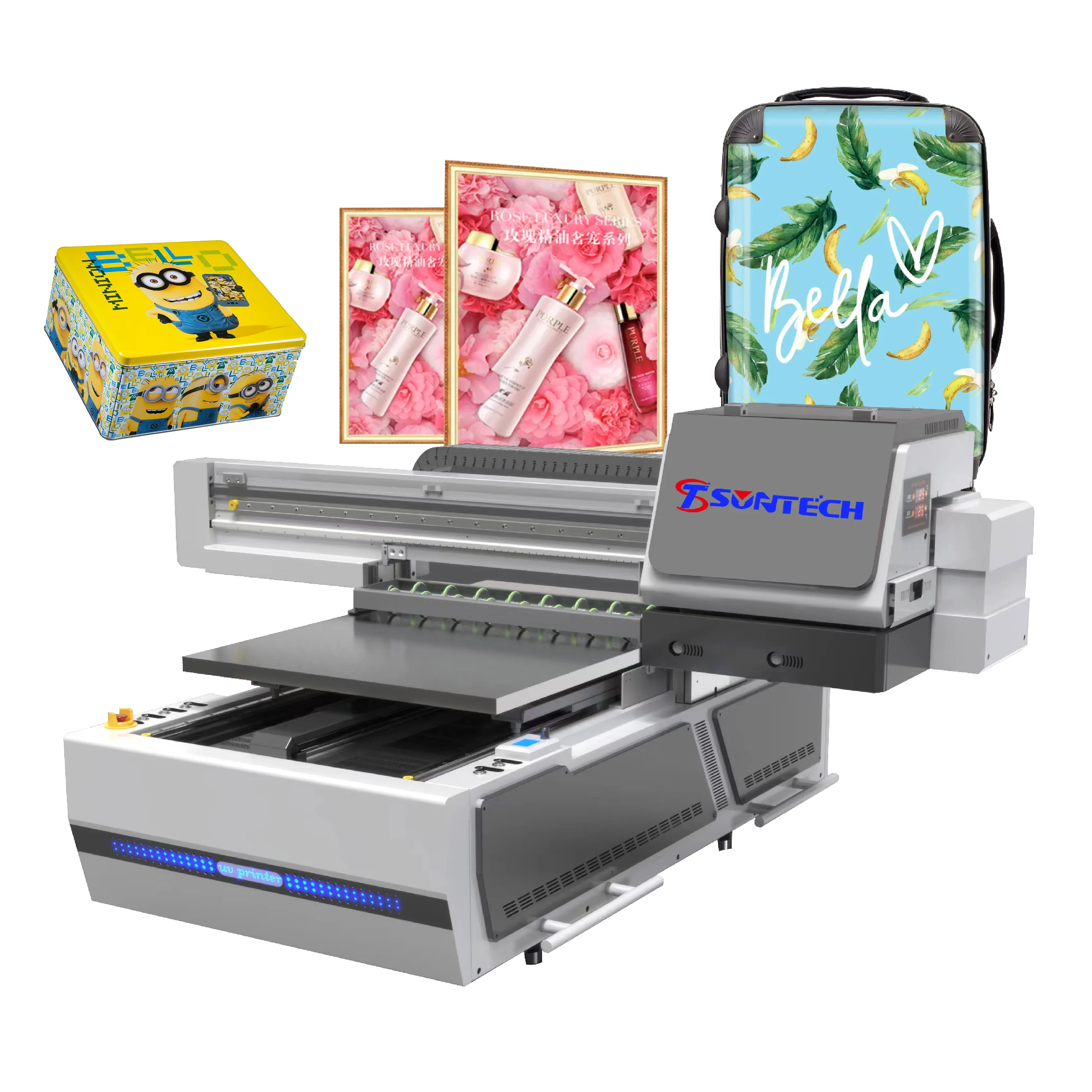 A1 UV flatbed printer Machine indoor Outdoor Uv xp600  A3 Printer 6090 uv Ink
