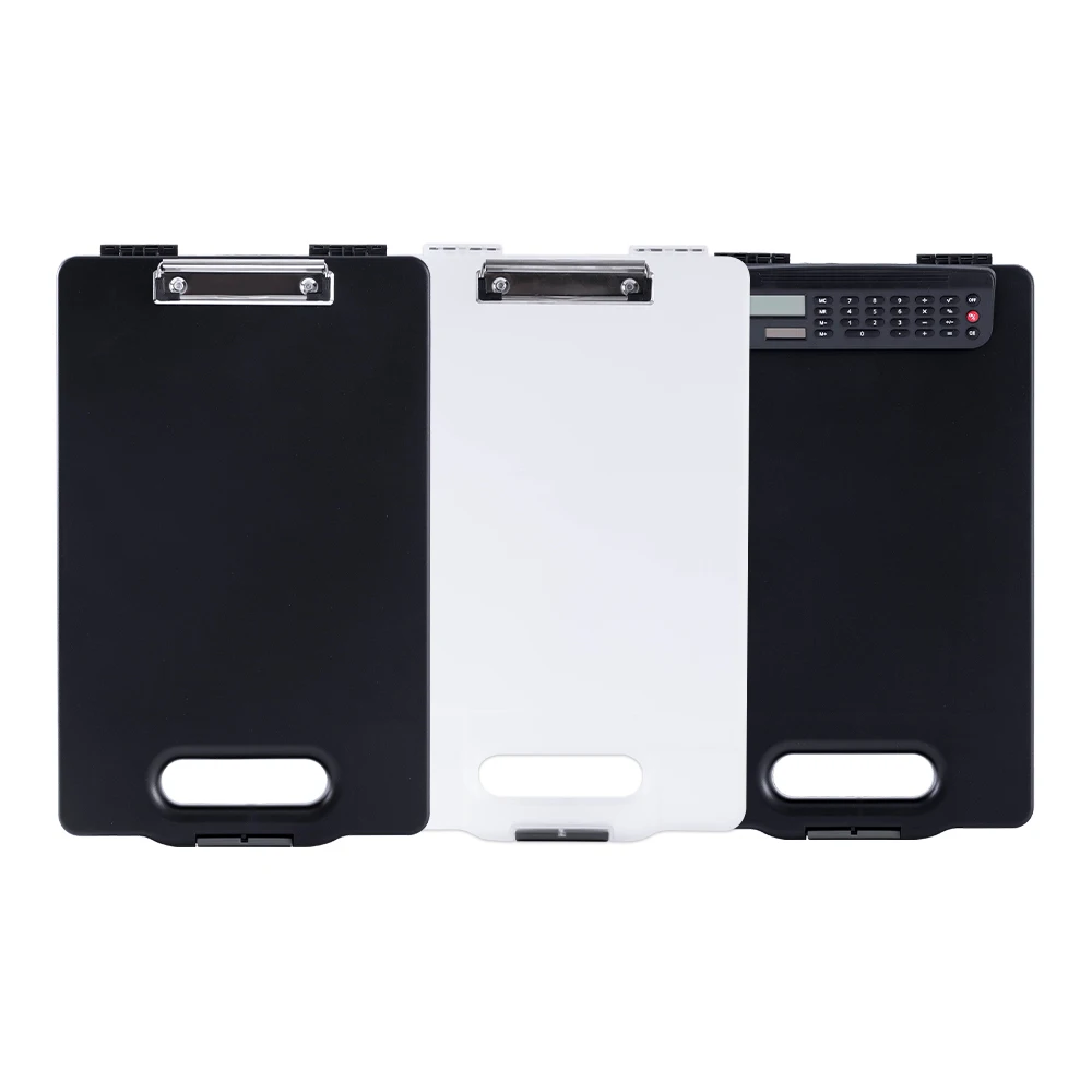 Praise Custom Logo Plastic Storage Clipboard Portable A4 Paper Filing Products with Low Profile Clip