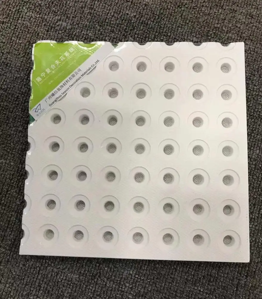 Perforated Gypsum Board Plasterboard Drywall gyp ceiling board acoustic absorption sound absorption gypsum board