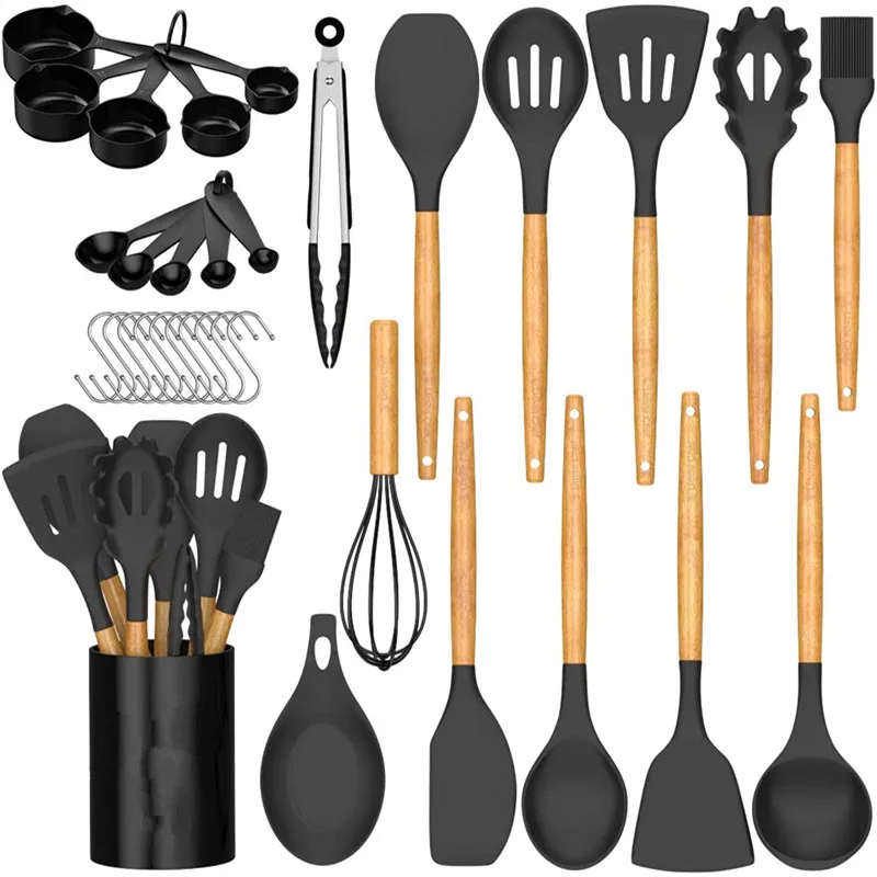 Wholesale Silicone Kitchen Cooking Utensils Set