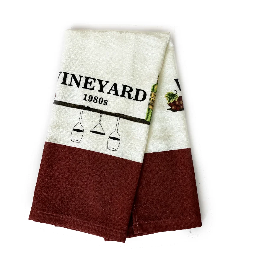 Customized Home Kitchen Towel Cotton polyester Cleaning Towel Kitchen Wholesale Cloths Dish Reusable Kitchen Towel