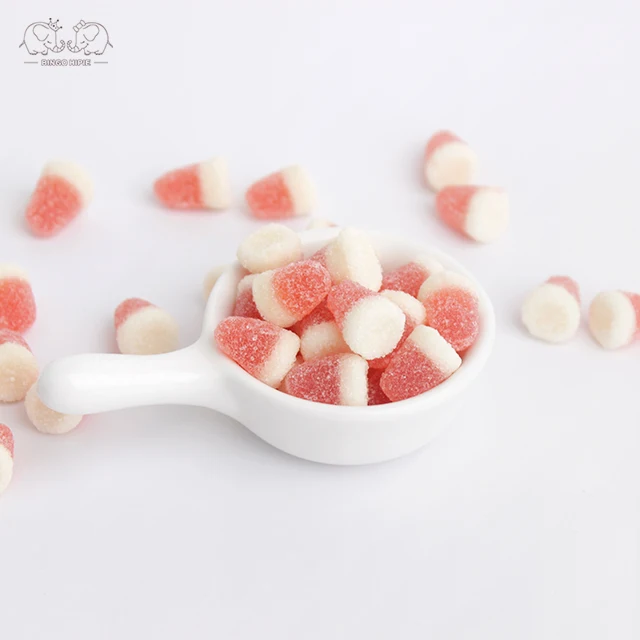 Caramelo gomoso en forma de bala Halal con sabor agridulce de etiqueta privada personalizada a granel