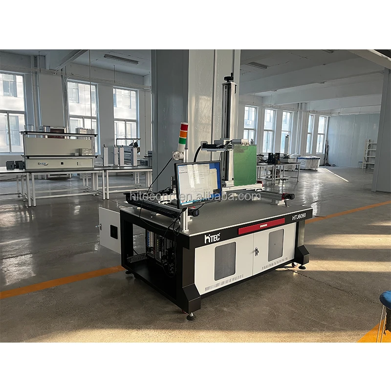 100W 200W Air cooling gantry type fiber laser marking machine for elevator steel engraving and etching to decorative elevator