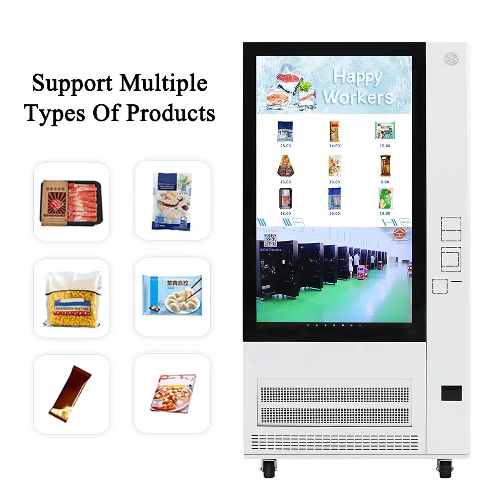 Commercial Frozen Ice Cream Frozen Meat Vending Machine Automatically