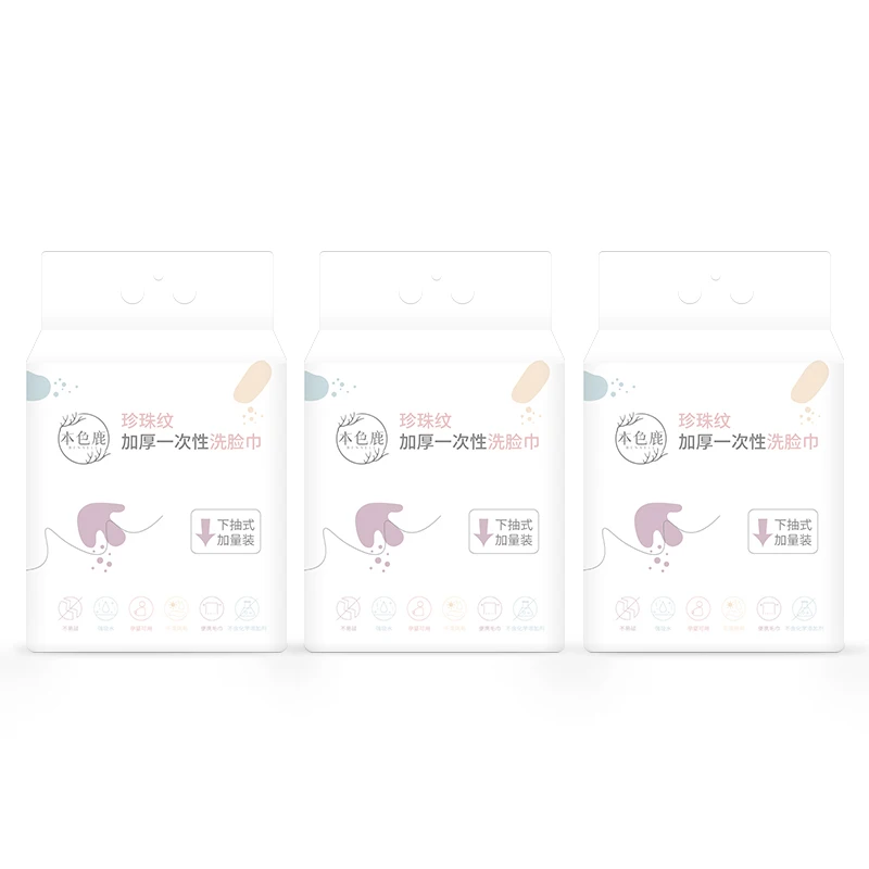 Wholesale 100% Cotton Paper Towel Disposable Cotton Face Towels Soft Pack Facial Cotton Tissue Disposable Face Towel
