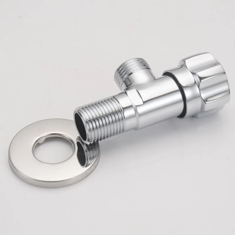 Factory New Design Single Cold Brass Two Way 90 Degree Toilet Angle Valve Faucet Bathroom Customized Angle Valves