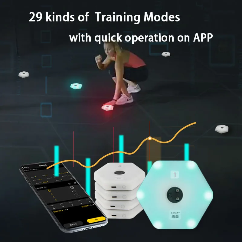 Reaction Training Light lamp Speed Agility Basketball Boxing Fencing Physical Rehabilitation of Flash Reflex Training Equipment