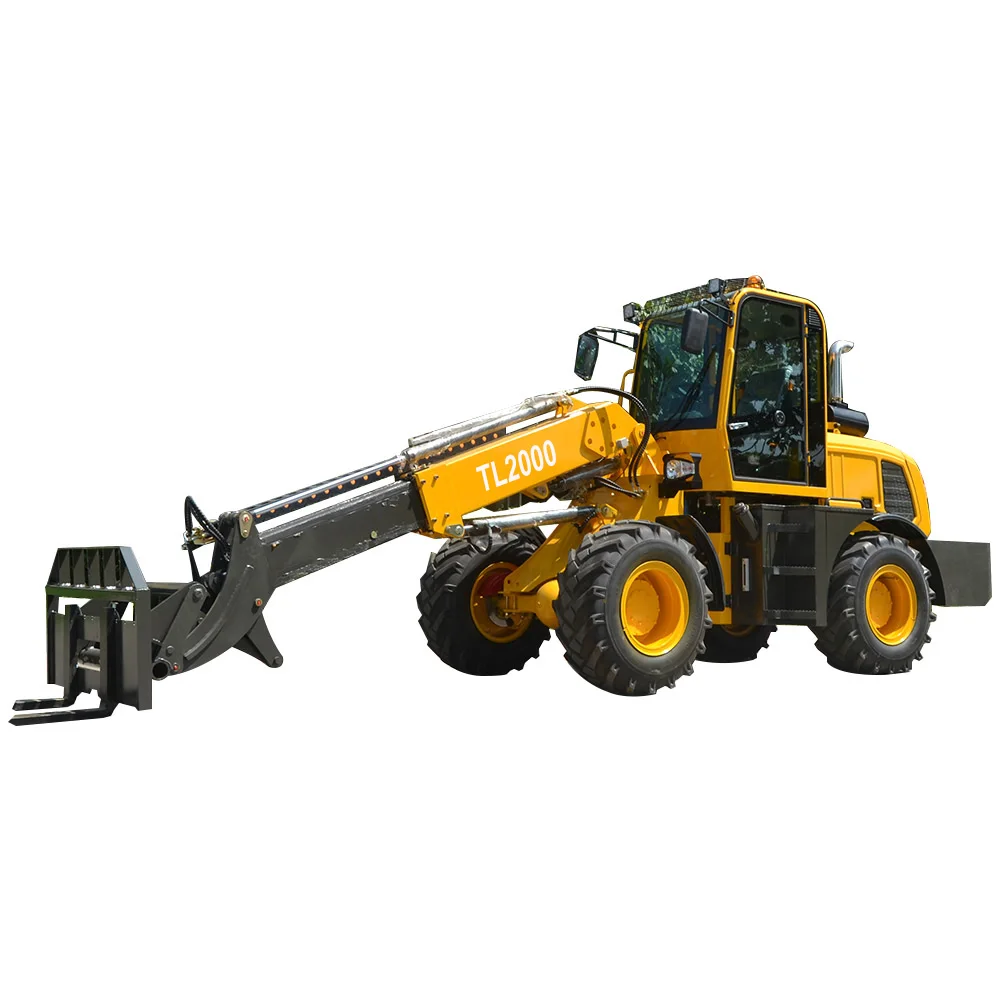 Factory Direct Export TL2000 telehandler telescopic loader 4x4 front end loader
