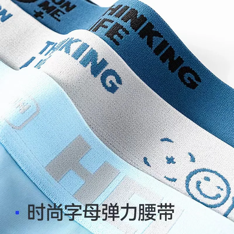 Newest Wholesale Seamless Men Boxers 100% Cotton Big Size Boxer Shorts Cartoon Prints Boys Kids Underwear