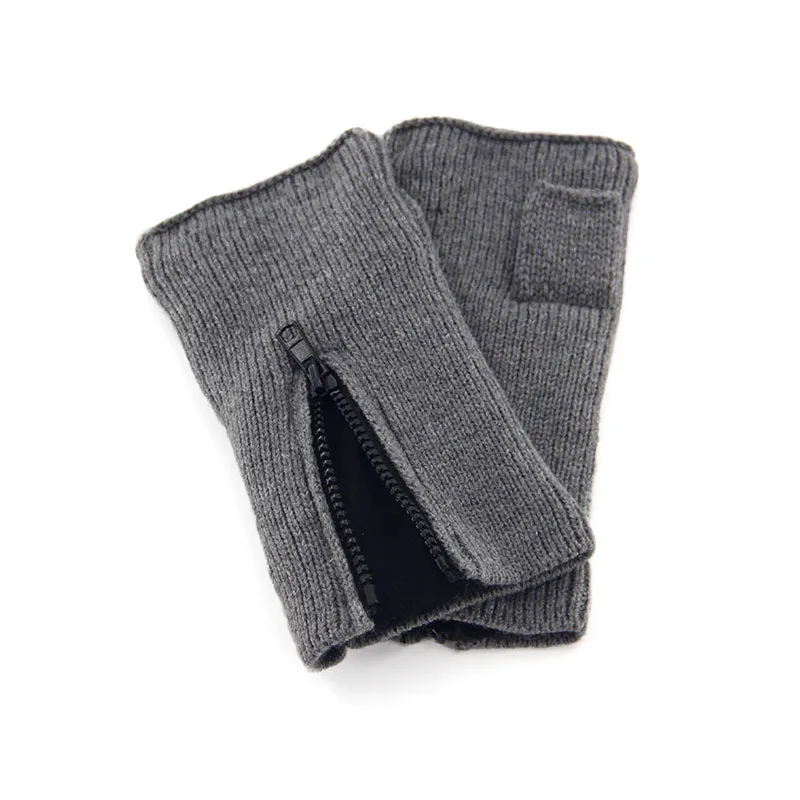 Зимние перчатки сохраняющие тепло флисовая подкладка акриловая пряжа вязаные на