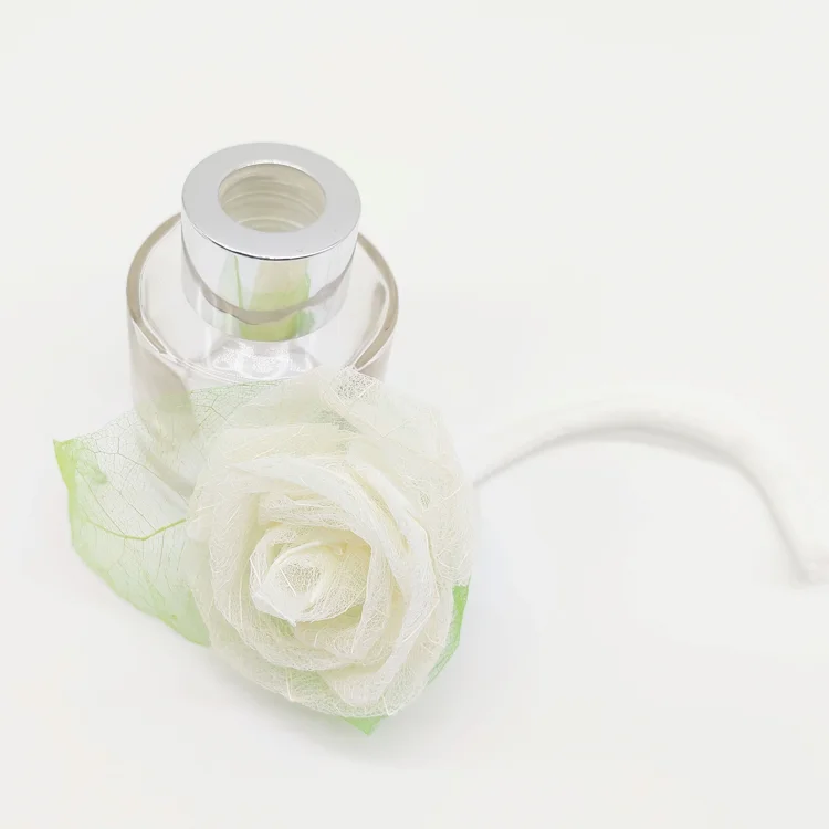 Essential Oil Diffuser Flower Natural White Maganolia Leaves Handmade Flower New Products Rose Shape Decorative Flower