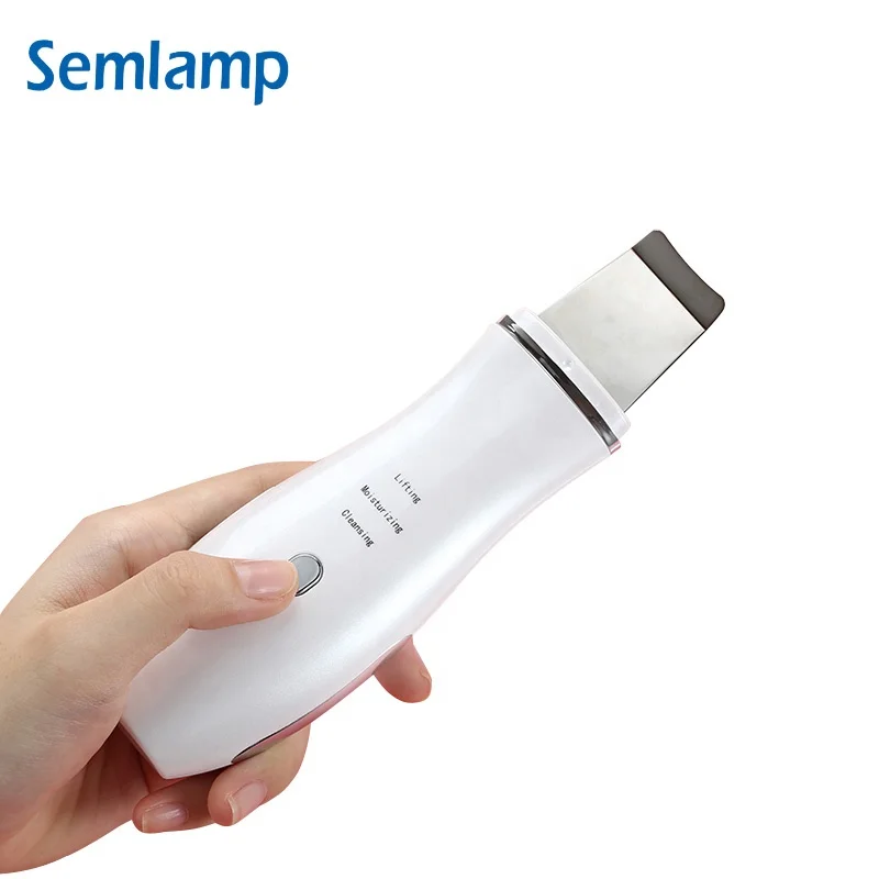 Pore Cleansing Scrubber Portable Skin Spatula Face Peeling Sonic Facial Ultrasonic Skin Scrubber Spatula
