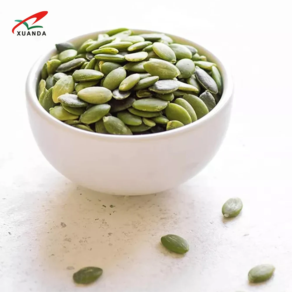 Wholesale Price Raw Pumpkin Kernels Peeled Shelled Dried Snow White Shine Skin Pumpkin Seed Supplier