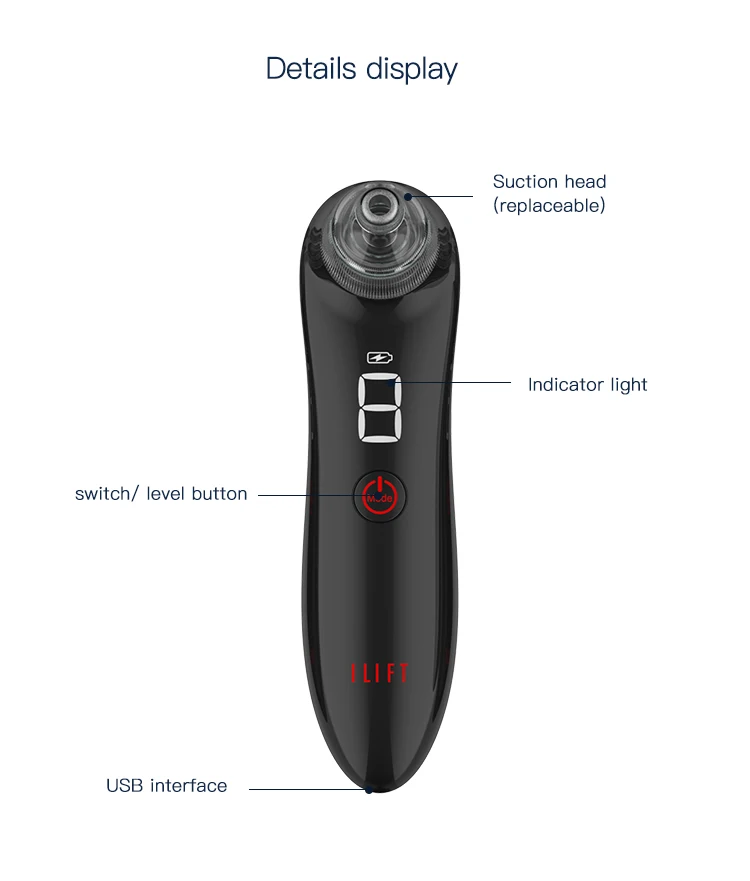 Лучшее вакуумное устройство для лечения угревой сыпи нанесение на нос с USB-разъемом небольшой колпачок омоложения кожи