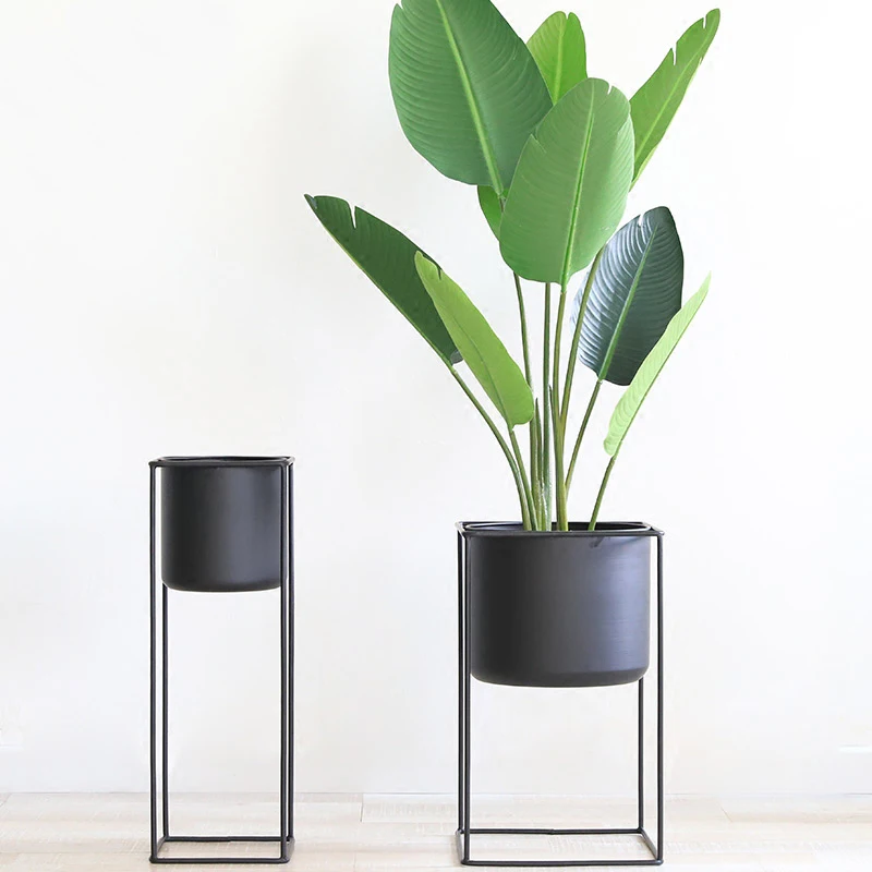 
Metal Flower Plant Pot Rack, Simple Design metal organizations storage basket, Loft fashion floor stand plant pot 