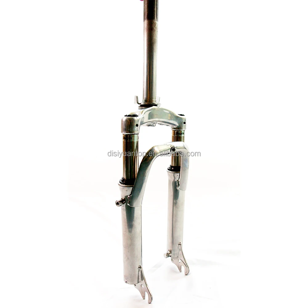 Factory sale aluminum e-bike mountain bike front fork silver frame electric bike front fork