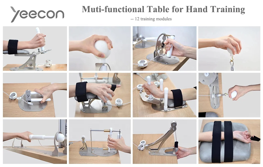 household medical devices occupational therapy equipment 12 Training Modules hand exercise machine for paralyzed men