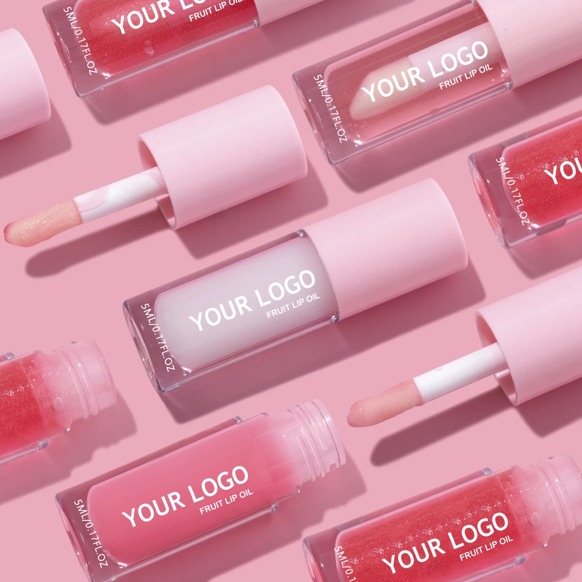 Natrual Shine Tint Moisturizing Lip Oil Private Label Vegan Lip Care Clean& Hydrates &Nourishes Non-Sticky Lip Oil cute lip balm