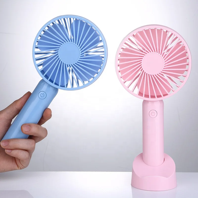 Small Handheld Fan Charging Personal Cooling Fan Working Hours Battery Fan with 1200mah USB Rechargeable Battery 2-6 Table 3.7