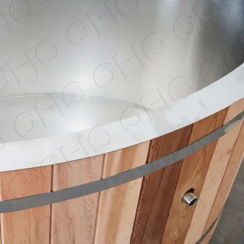 Customized For Athlete Recovery Portable Wood Cold Plunge Ice Bath Plunge Barrel
