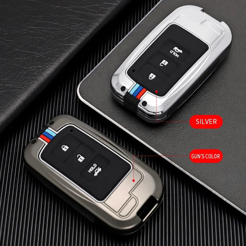 Zinc Alloy Silicone Remote Key Holder Protector Fob For Toyota Camry Corolla Avalon Rav4 Land Cruiser chr auris Car Accessories