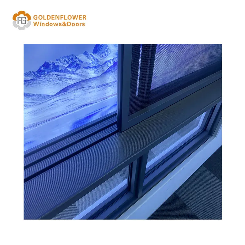 American Style Hurricane Impact Aluminum Alloy Energy Saving Sliding Window Door Double Glass Aluminum Alloy Sliding Doors