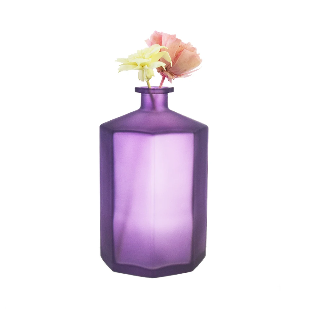 1000ml 5000ml dr vranjes frosted Purple Large reed diffuser bottle marble and box packaging for room 1L