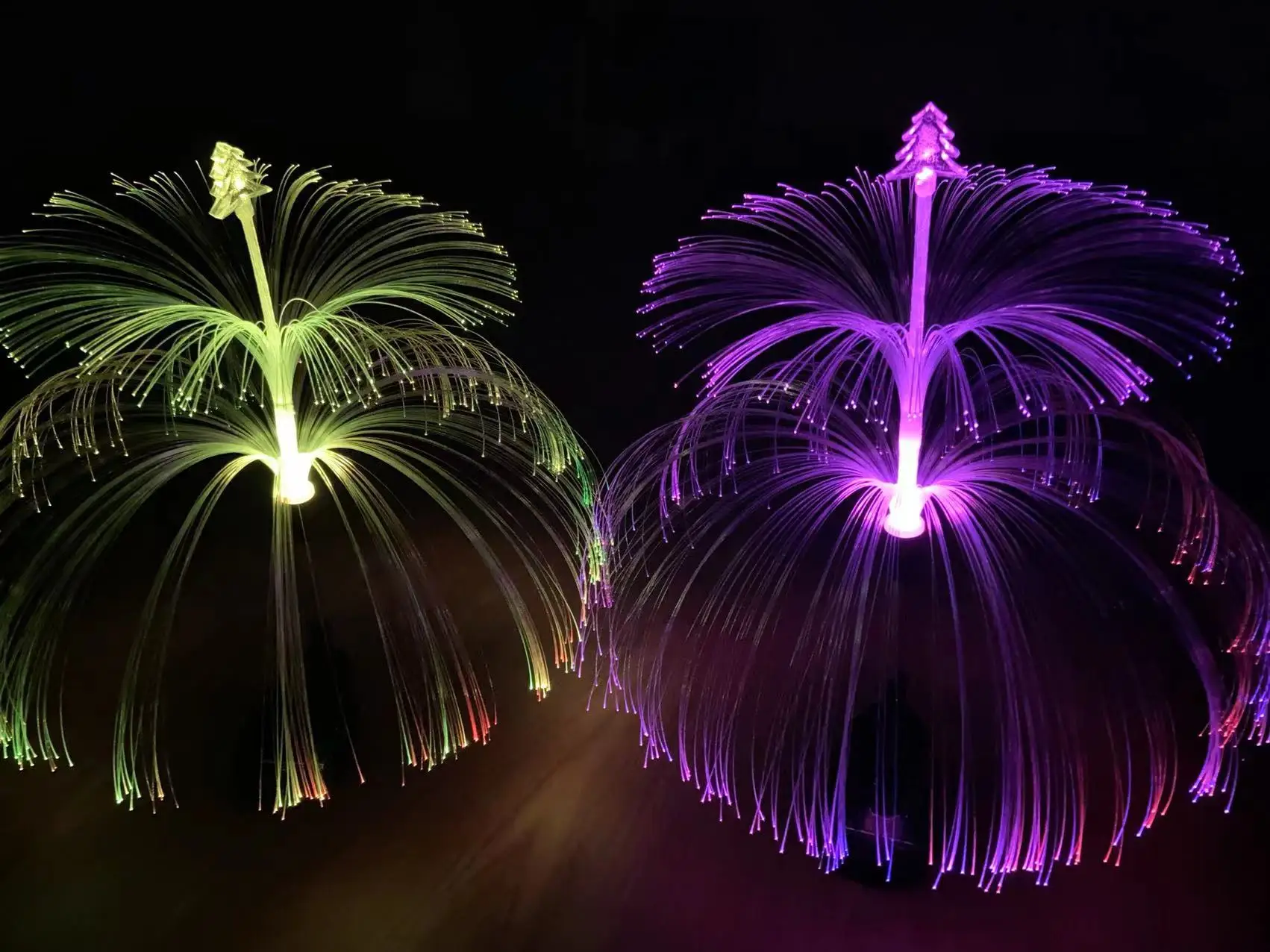 Newish Outdoor Waterproof 7 Color Changing Solar Double Jellyfish Garden Lights for Walkway Lawn Backyard Jellyfish lamp