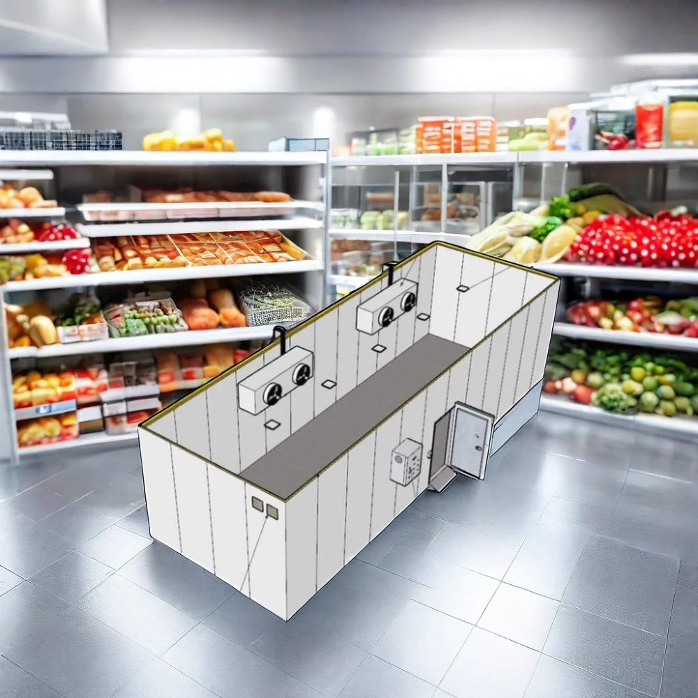 220V Blast Freezer Cooling System Easy Operate New Refrigeration Cold Storage Room