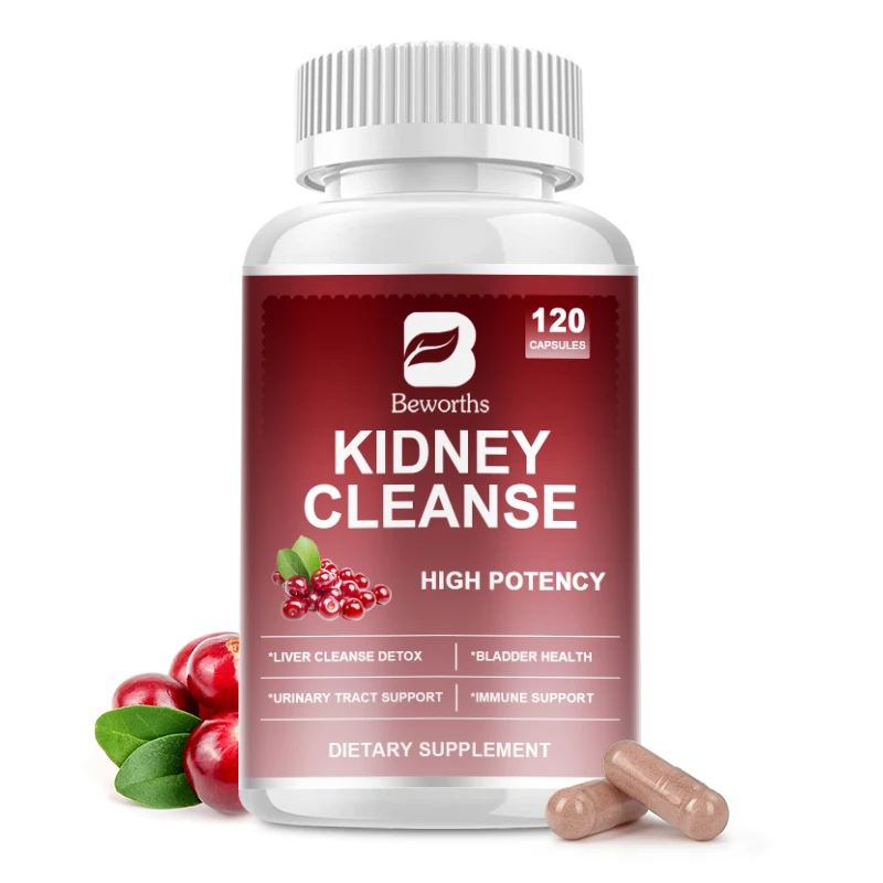 Beworths OEM 120pcs All Natural Herbal Supplement Kidney Cleanse and Detox Capsule