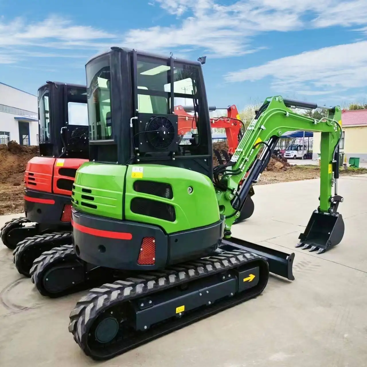 New 3ton mini digger5 Ton excav mini crawler excavator earth-moving machinery mini excavator for sale with Cab