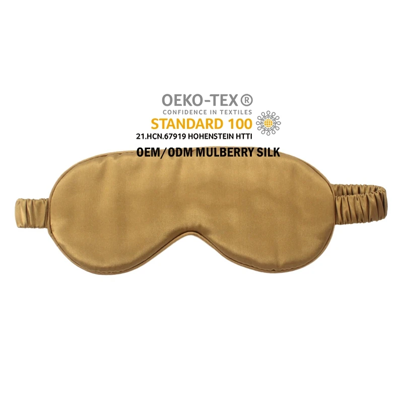 Custom Color Design Double Sided Satin Silk Sleeping Eye mask Comfortable Travel Silk Sleep Mask