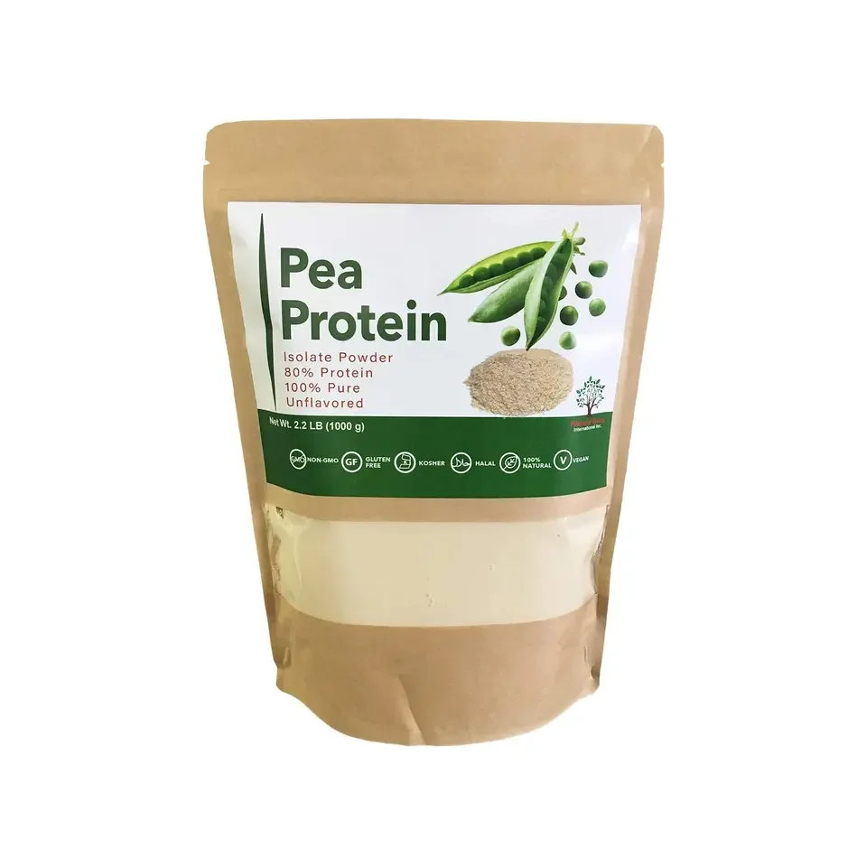 private label Pea Protein Powder (80% Protein) Gluten Free Dairy Free Soy Free Hypoallergenic 100% Pure Unflavored Plant Based
